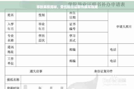 事故真相揭秘，受伤经过证明书撰写指南