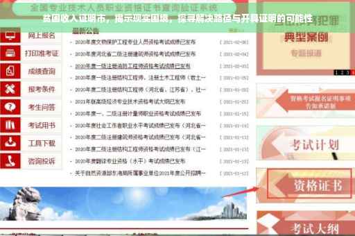 贫困收入证明市，揭示现实困境，探寻解决路径与开具证明的可能性