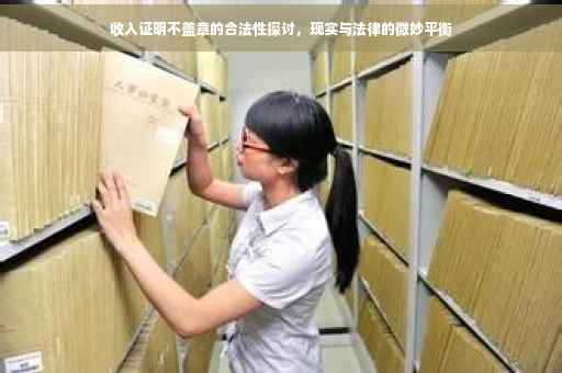 收入证明不盖章的合法性探讨，现实与法律的微妙平衡