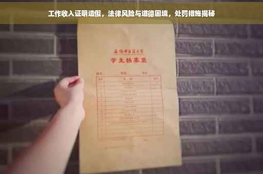 工作收入证明造假，法律风险与道德困境，处罚措施揭秘