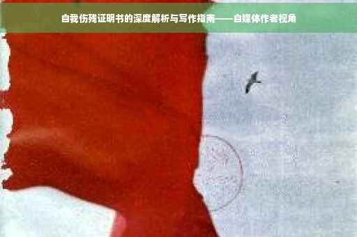 自我伤残证明书的深度解析与写作指南——自媒体作者视角