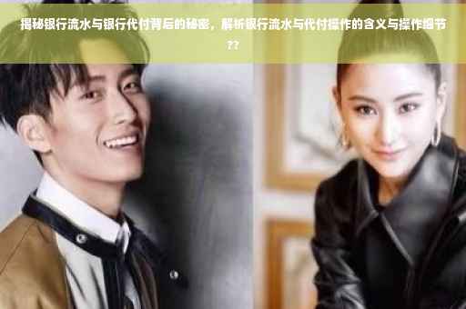揭秘银行流水与银行代付背后的秘密，解析银行流水与代付操作的含义与操作细节??