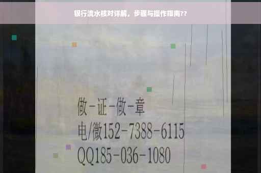 银行流水核对详解，步骤与操作指南??