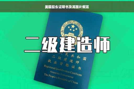 美国股东证明书及其图片概览