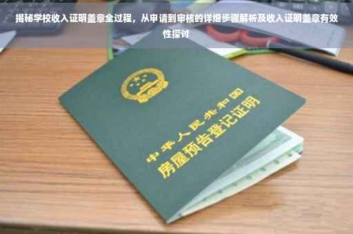 揭秘学校收入证明盖章全过程，从申请到审核的详细步骤解析及收入证明盖章有效性探讨