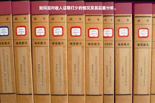 如何应对收入证明打少的情况及其后果分析。