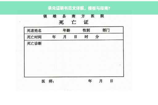 承兑证明书范文详解，模板与指南?