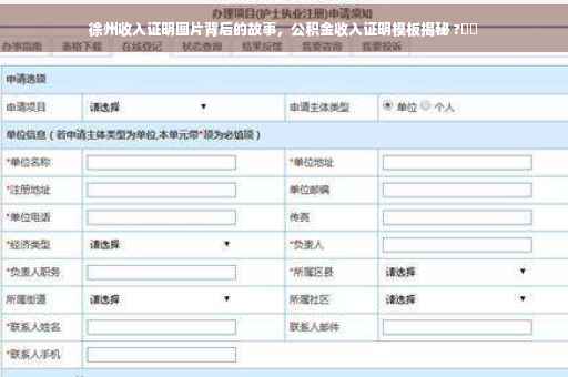 徐州收入证明图片背后的故事，公积金收入证明模板揭秘 ?⚡️