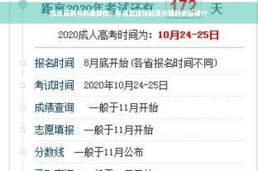 信贷证明书的重要性、申请流程详解及办理时长探秘??