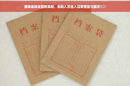 揭秘金融业薪酬真相，金融人员收入证明模板与解析?⚡️