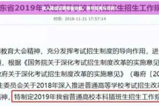 收入降低证明模板详解，撰写指南与范例?