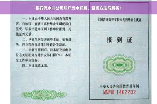 银行流水非公司账户流水详解，查询方法与解析?
