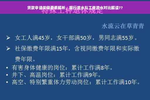 贷款申请关键要素解析，银行流水与工资流水对比解读??