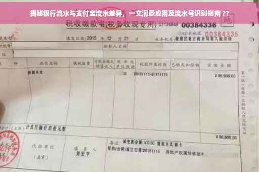 揭秘银行流水与支付宝流水差异，一文洞悉应用及流水号识别指南 ??