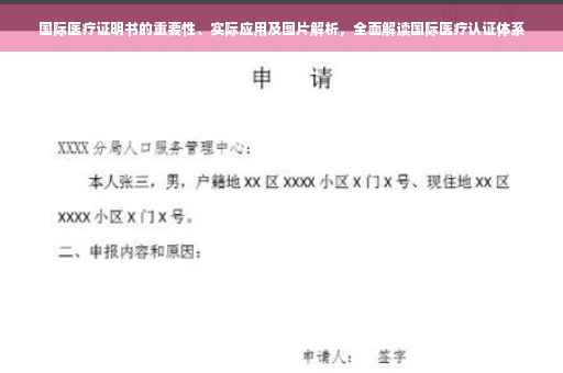 国际医疗证明书的重要性、实际应用及图片解析，全面解读国际医疗认证体系