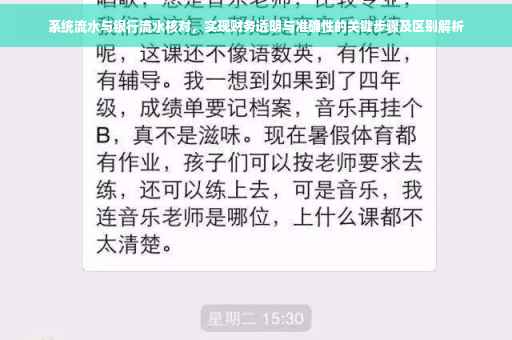 系统流水与银行流水核对，实现财务透明与准确性的关键步骤及区别解析
