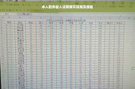 本人职务收入证明撰写指南及模板