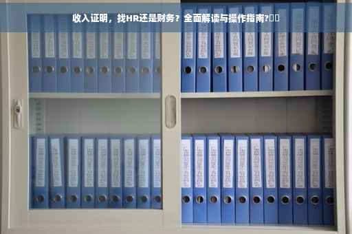 收入证明，找HR还是财务？全面解读与操作指南?⚡️