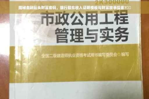 揭秘金融巨头财富密码，银行股东收入证明模板与财富故事探索?⚡️