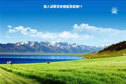 收入证明范本模板及指南??