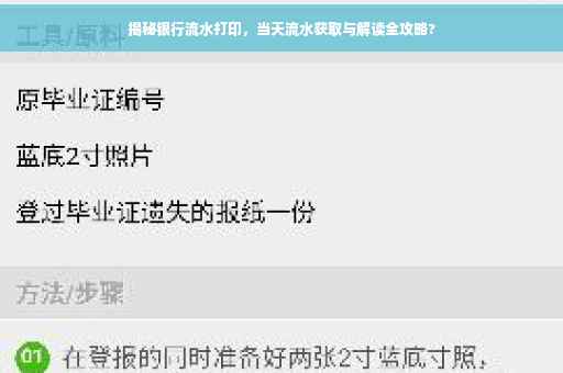 揭秘银行流水打印，当天流水获取与解读全攻略?