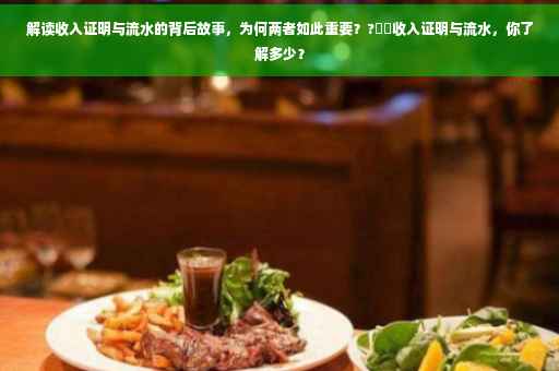 解读收入证明与流水的背后故事，为何两者如此重要？?⚡️收入证明与流水，你了解多少？