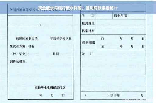 现金流水与银行流水详解，区别与联系揭秘??