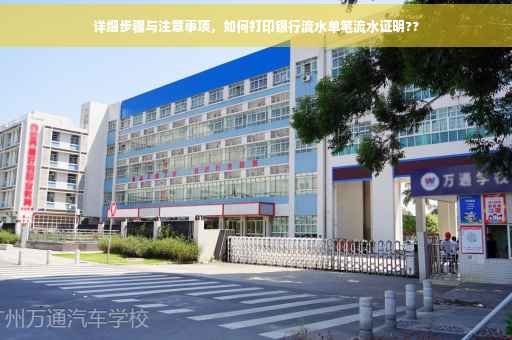 详细步骤与注意事项，如何打印银行流水单笔流水证明??