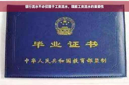 银行流水不必仅限于工资流水，理解工资流水的重要性