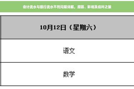 会计流水与银行流水不符问题详解，原因、影响及应对之策
