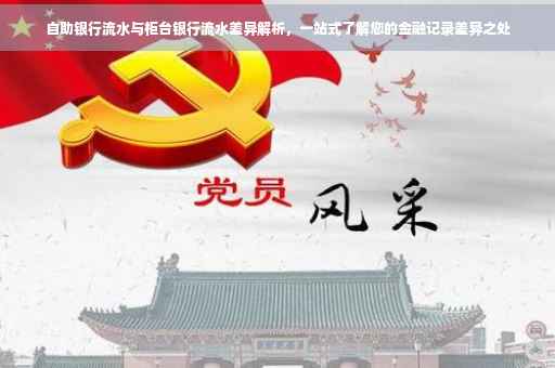 自助银行流水与柜台银行流水差异解析，一站式了解您的金融记录差异之处