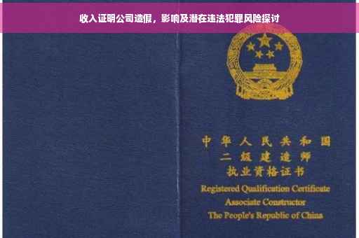 收入证明公司造假，影响及潜在违法犯罪风险探讨