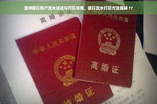 澳洲银行账户流水详述与打印指南，银行流水打印方法揭秘 ??