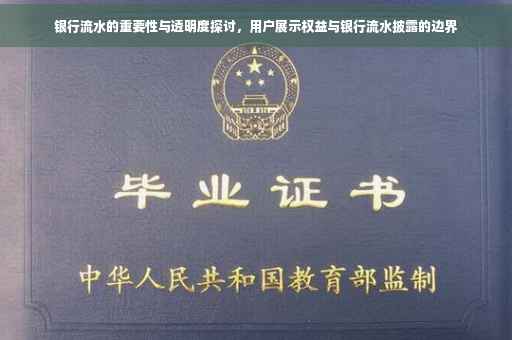银行流水的重要性与透明度探讨，用户展示权益与银行流水披露的边界