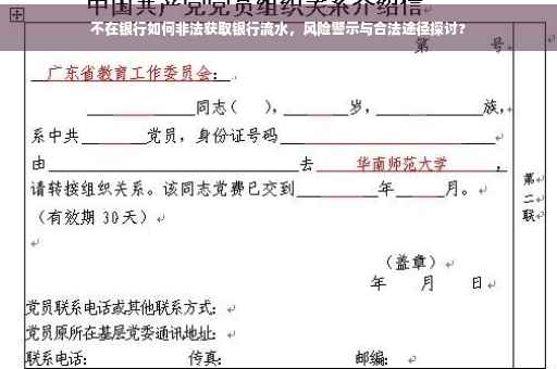 不在银行如何非法获取银行流水，风险警示与合法途径探讨?