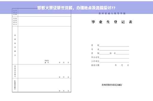 邯郸火葬证明书详解，办理地点及流程探讨??