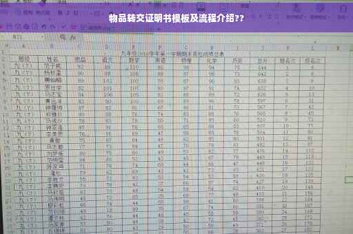 物品转交证明书模板及流程介绍??