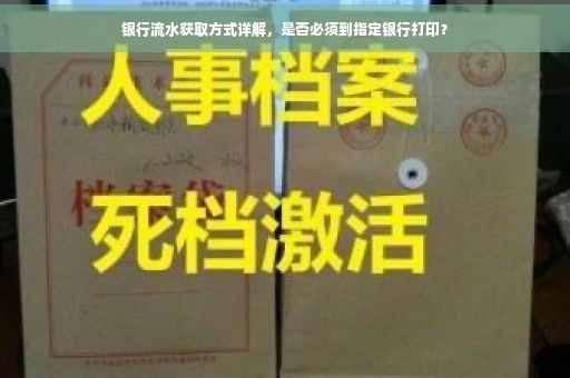 银行流水获取方式详解，是否必须到指定银行打印？