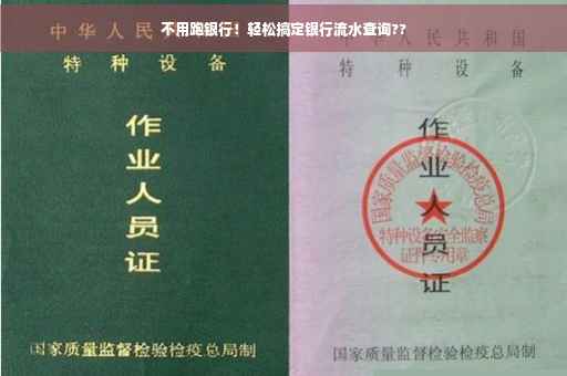 不用跑银行！轻松搞定银行流水查询??