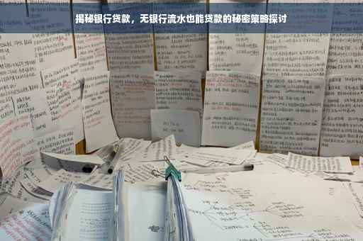 揭秘银行贷款，无银行流水也能贷款的秘密策略探讨