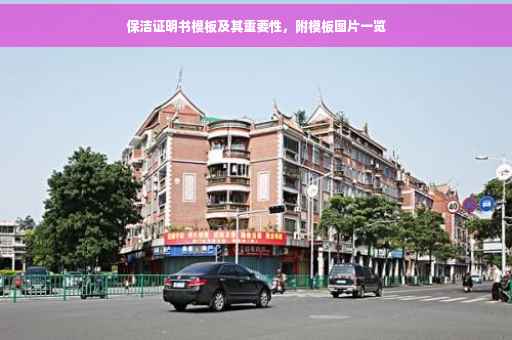 保洁证明书模板及其重要性，附模板图片一览