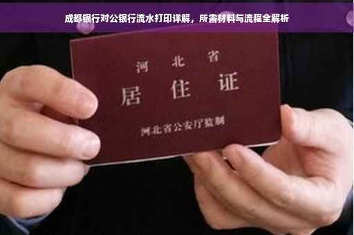 成都银行对公银行流水打印详解，所需材料与流程全解析