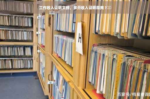工作收入证明文档，多开收入证明指南 ?⚡️