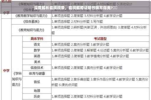 深度解析套现现象，套现解释证明书撰写指南?⚡️