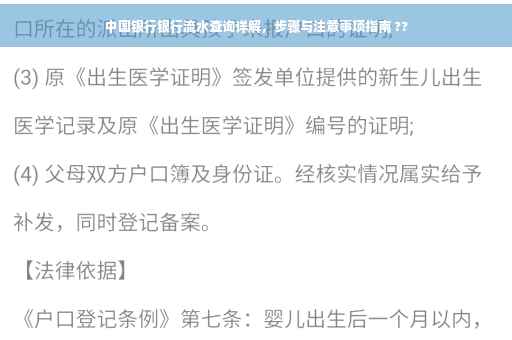 中国银行银行流水查询详解，步骤与注意事项指南 ??