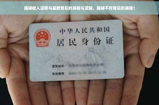 揭秘收入证明与基数背后的真相与逻辑，揭秘不符背后的真相！