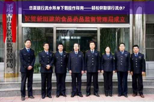 华夏银行流水账单下载操作指南——轻松获取银行流水?
