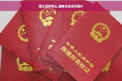道士证好考么,道教毕业证书图片