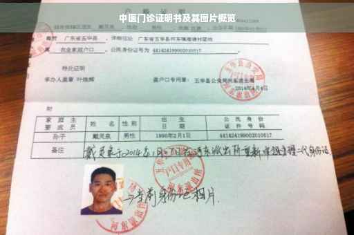 中医门诊证明书及其图片概览