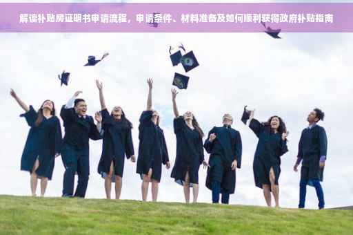 解读补贴房证明书申请流程，申请条件、材料准备及如何顺利获得政府补贴指南